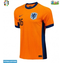 Nederland Joey Veerman #16 Hjemmedrakt EM 2024 Kortermet